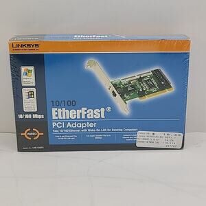 Linksys 10/100 LAN Card Etherfast PCI Adapter LNE100TX *New Sealed Box*